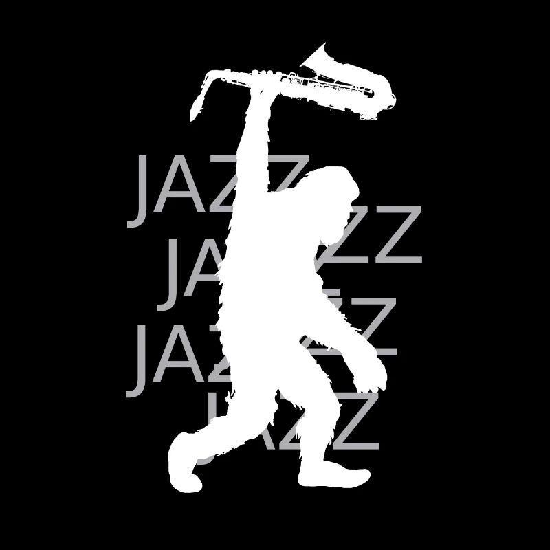 Motif Jazz Yéti Saxophone