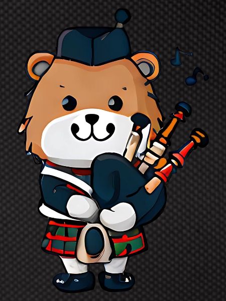 Scottish Bagpipe Bear
