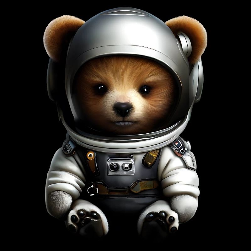 Ours en costume d’astronaute