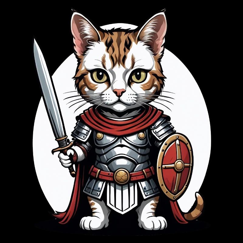 Cat Römischer Krieger Katze Geschenk