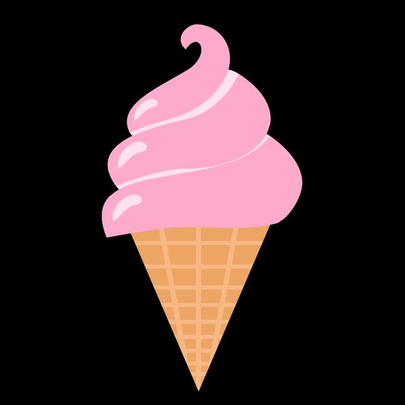 Glaces douces - Crème glacée rose d’été