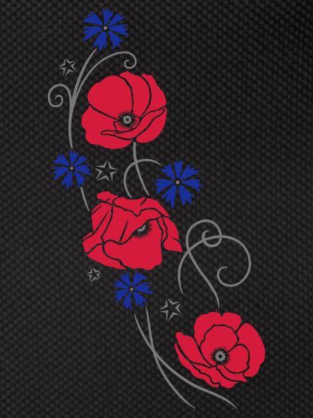 Coquelicots. Design d'été.
