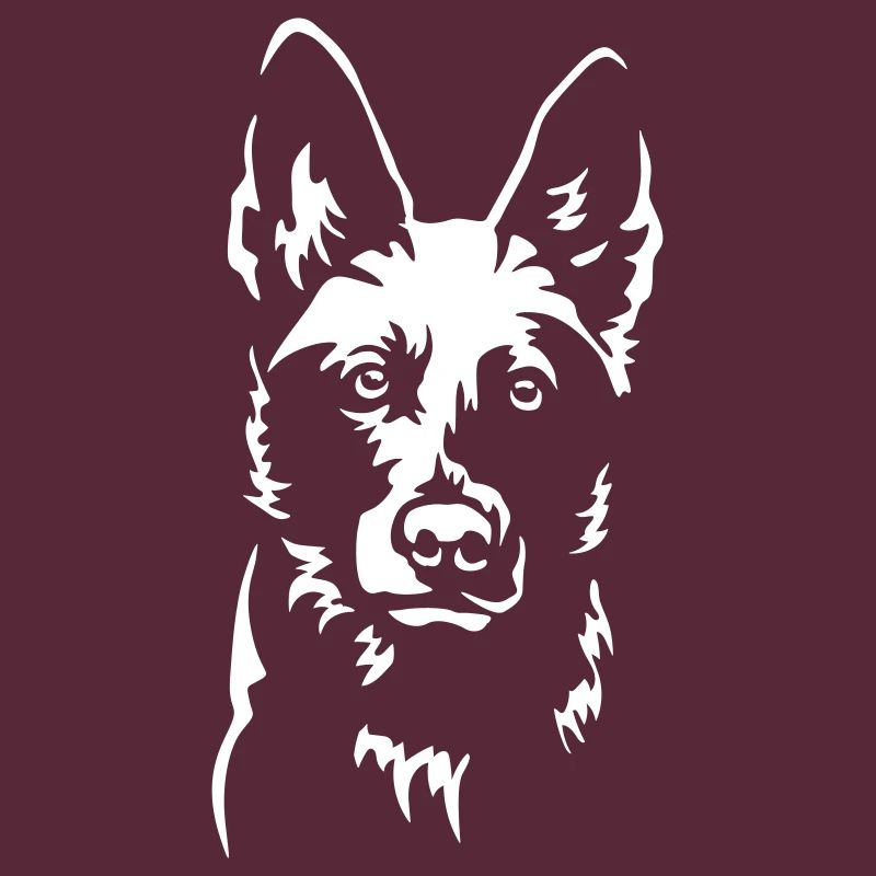 German Shepherd Head "Black Edition"