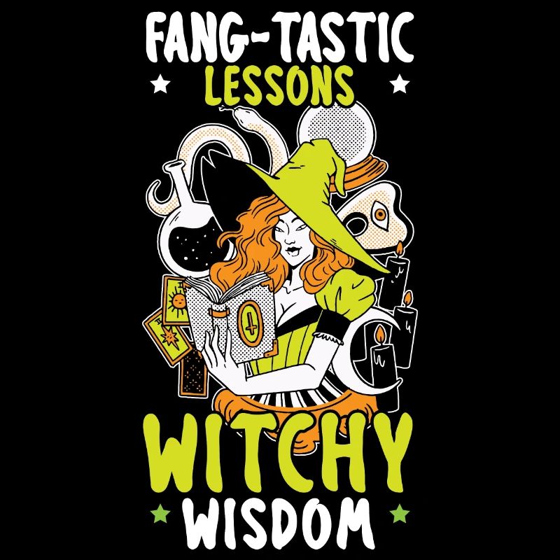 Leçons accrocheuses de sagesse de sorcière Halloween