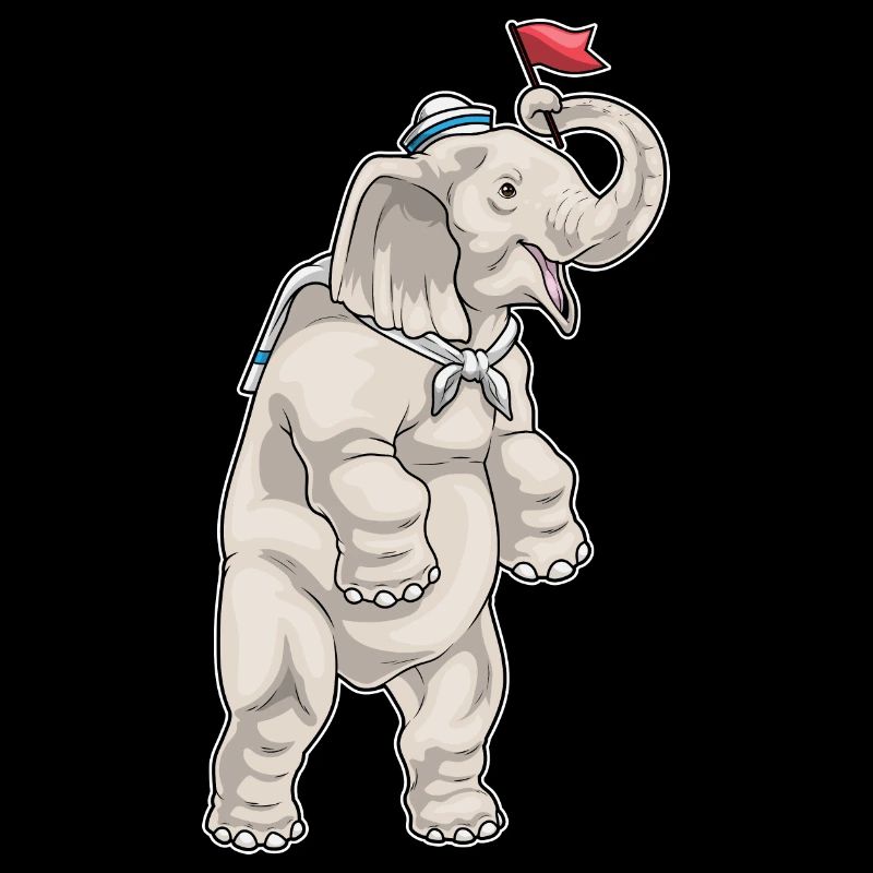 Elefant Seemann Seemansmütze