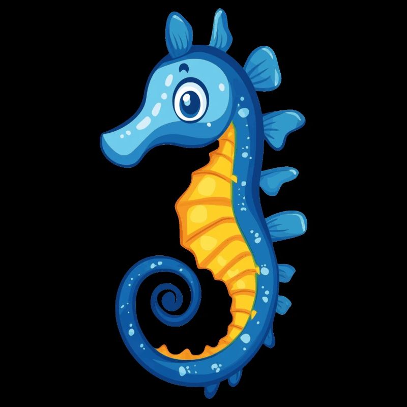 Hippocampe bleu