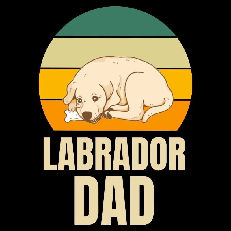 Retro Hunde Papa Labrador