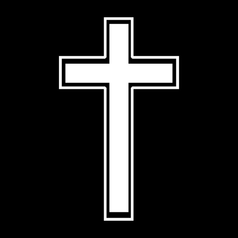 Edged white cross