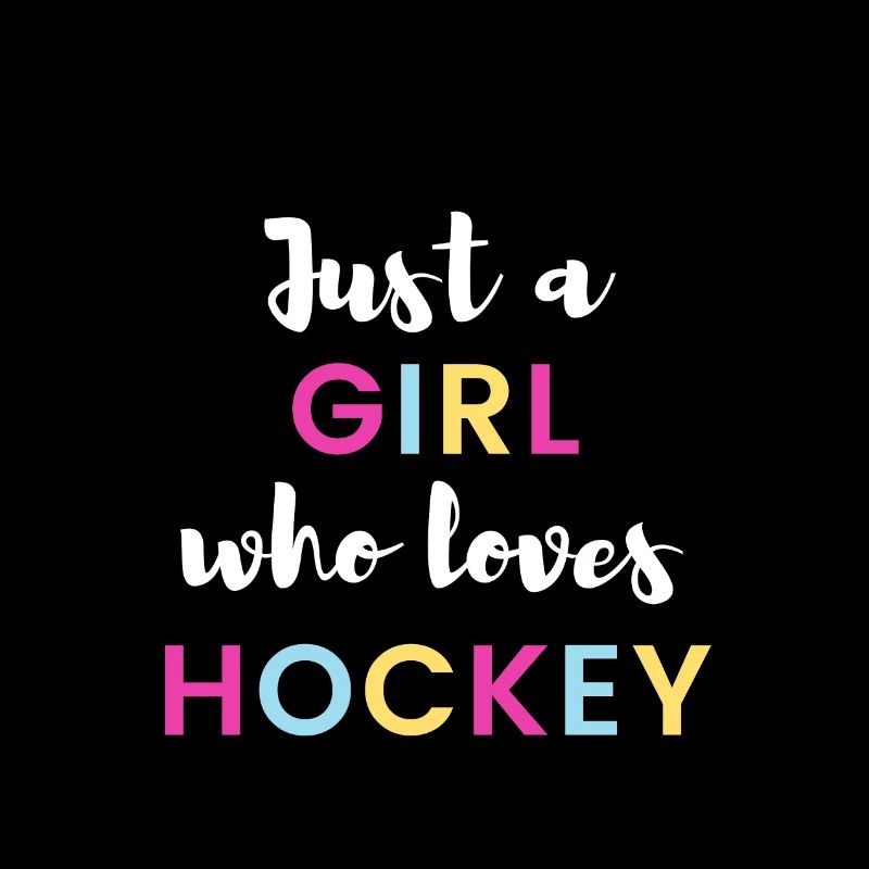 Nur ein Mädchen, das Hockey liebt