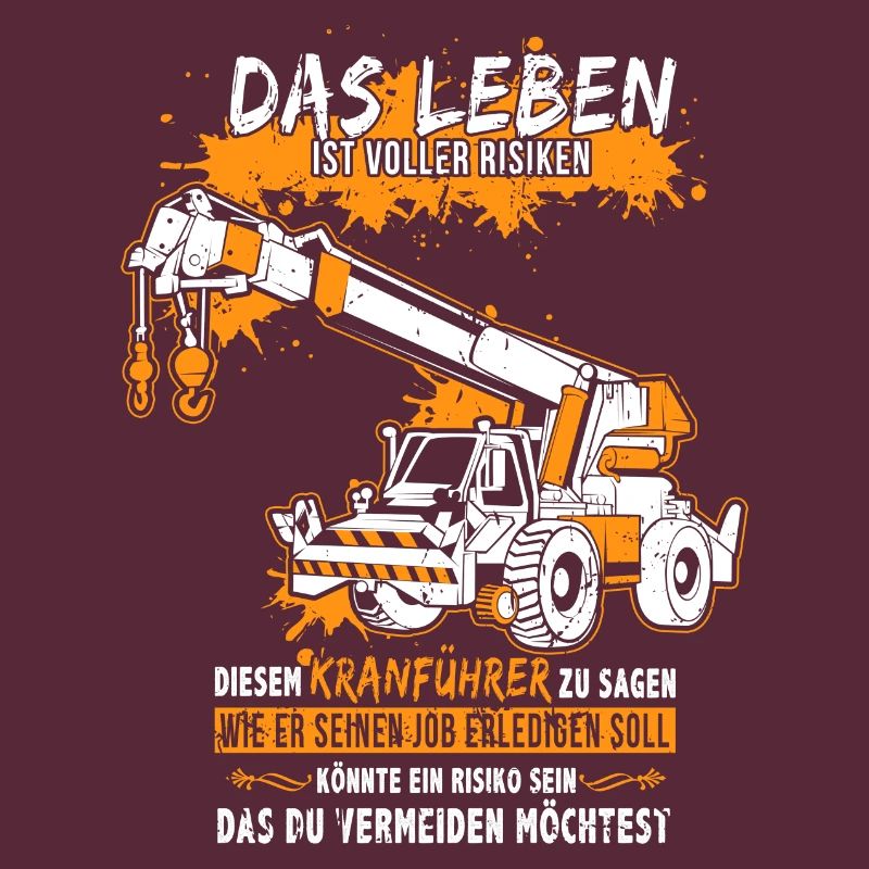 Kranführer mit Autokran oder Kran LKW