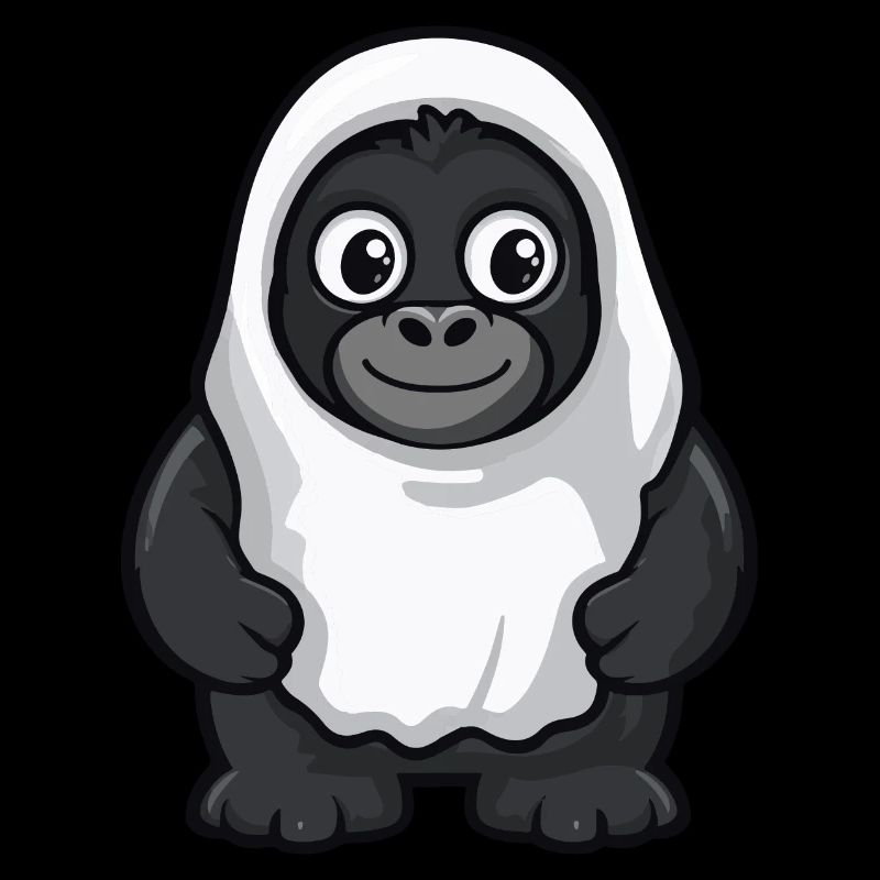Gorilla Halloween Funny Ghost