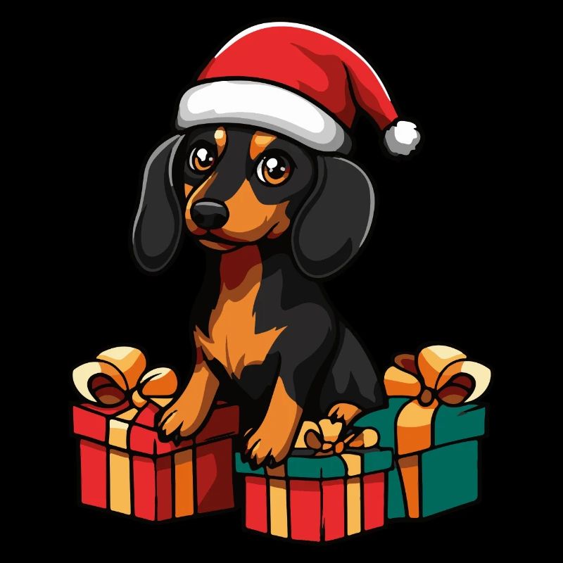 Teckel Chien Cadeaux de Noël Teckel