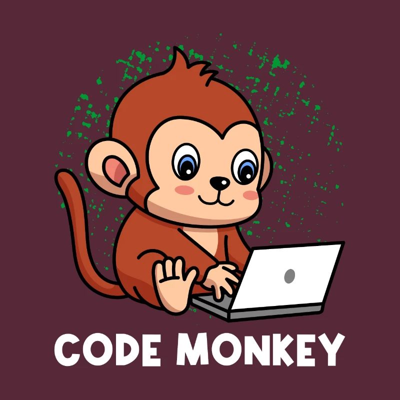 Code Monkey Programming Coder Computer Geek Develo