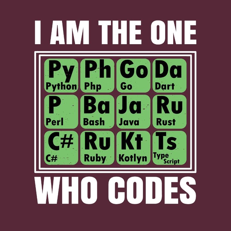I Am The One Who Codes Programming Programmer Nerd