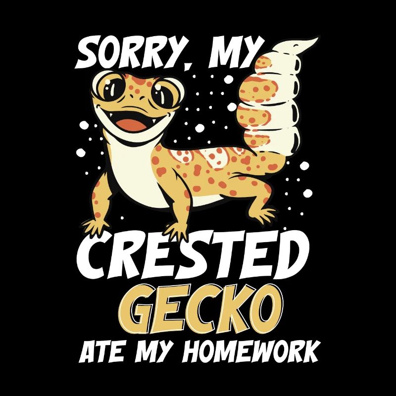 Sorry My Crested Gecko Ate My Homework Eidechse