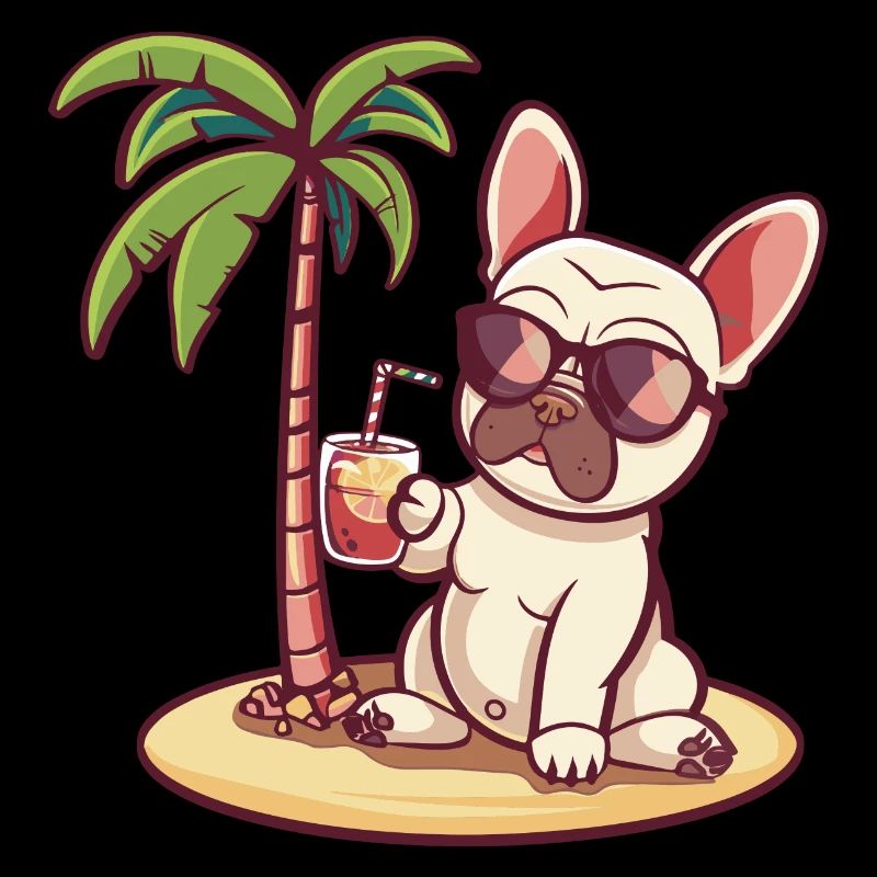 Français Buldog Chien d’été