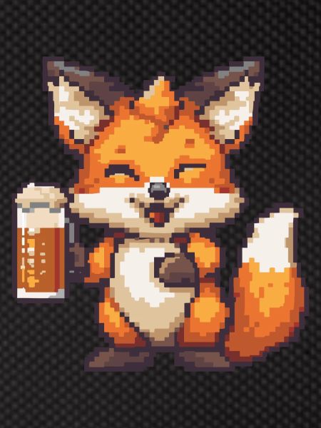 Fox bière pixel