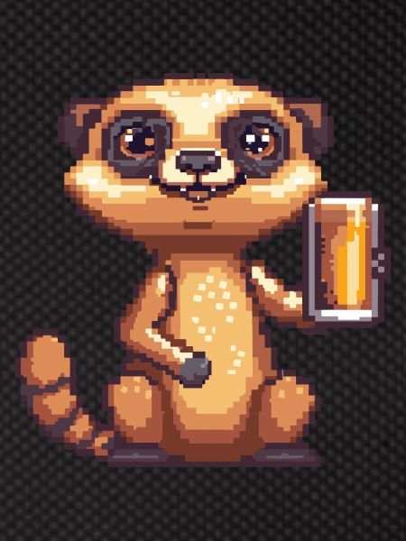 Suricate Bière Pixel
