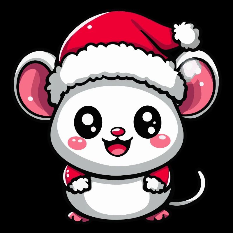 Souris Noël Mignon