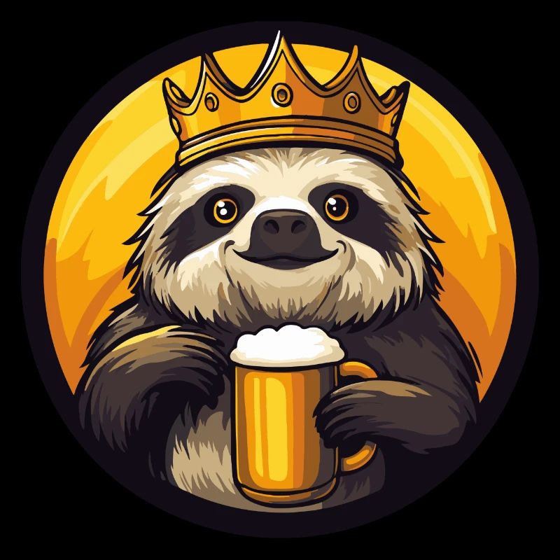 Faultier Bier Comic
