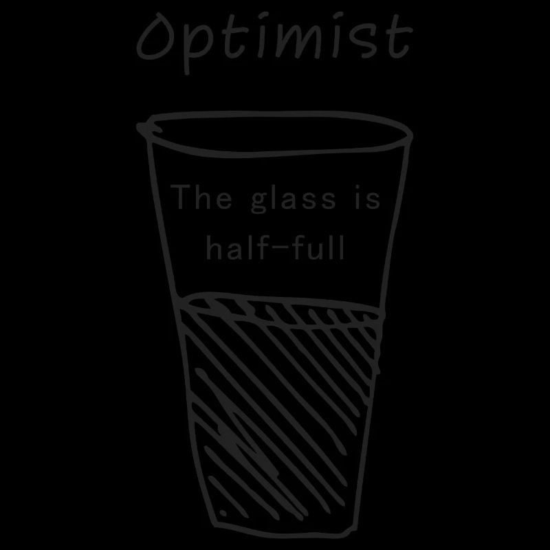 Optimist - Das Glas ist halb voll - Geschenkidee