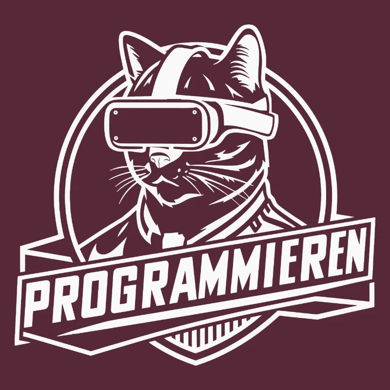 Coder-Katze Lustig Programmieren Geek Geschenk