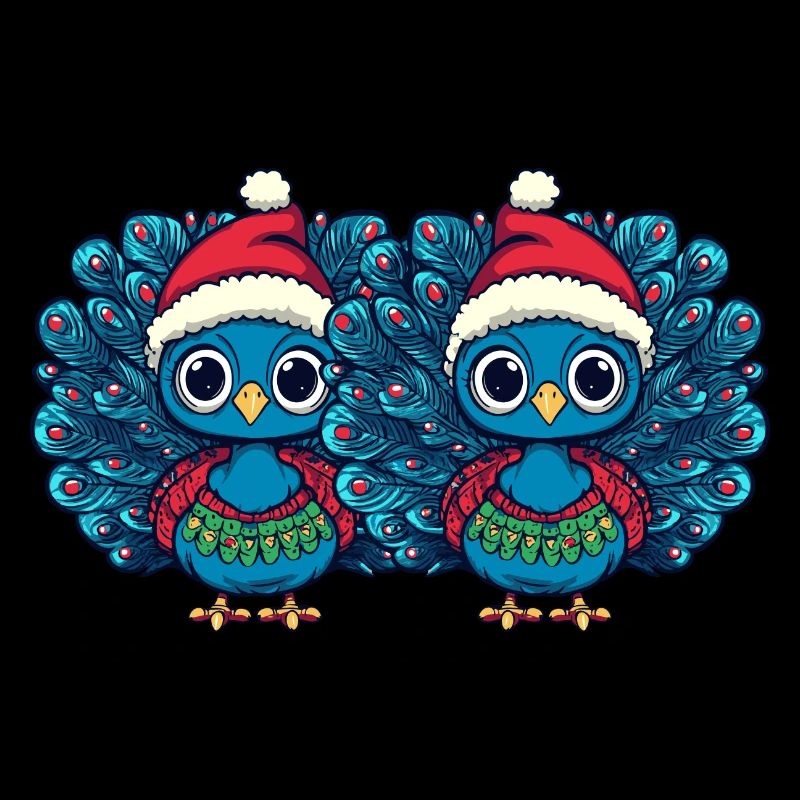 L’équipe de Noël de Peacock Bird