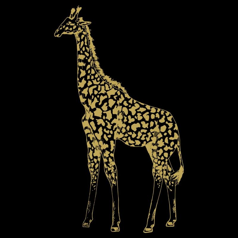 Motifs illustrés avec girafe