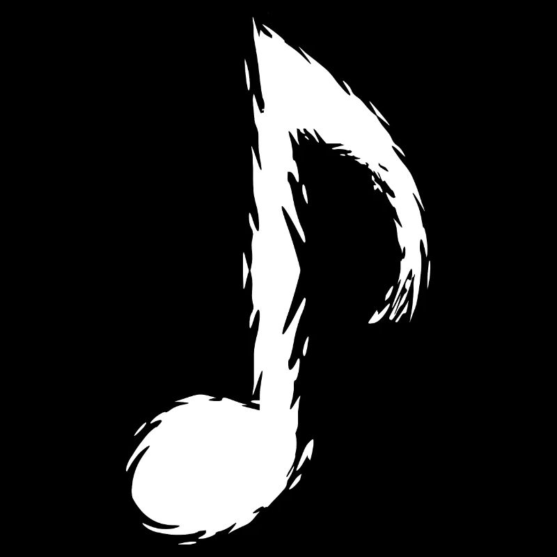 Note de musique pinceau design moderne vectoriel blanc