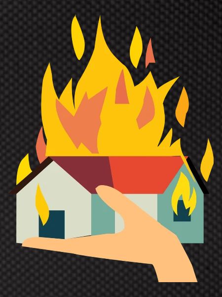 Incendie incendie incendie maison