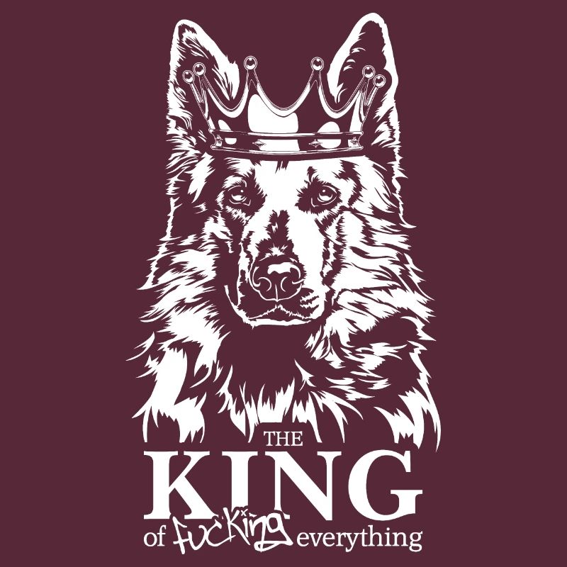 Weisser Schweizer Schäferhund King Hundespruch