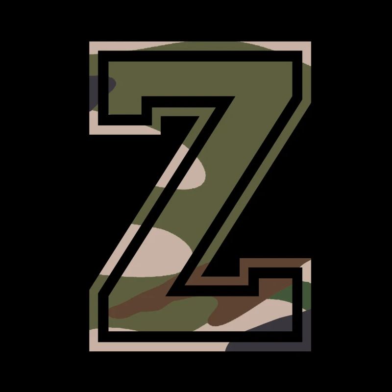 Z, Monogramme, Camouflage Vert-Marron