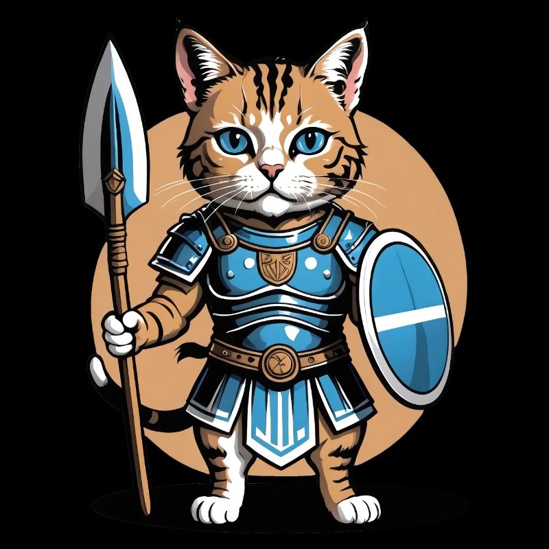 Cat Römischer Krieger Katze Geschenk