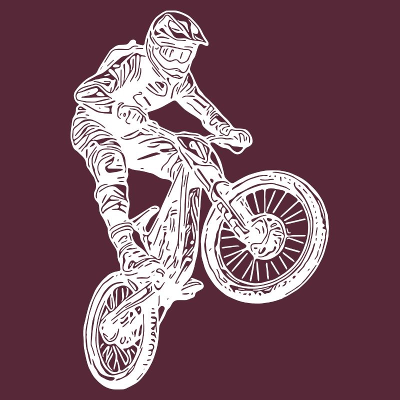 Cooler Radfahrer Springender Mountainbiker