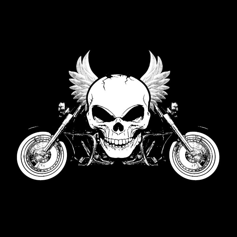 Amerikanischer Radfahrer-Motorrad-Zerhacker-Schädel-Radfahrer
