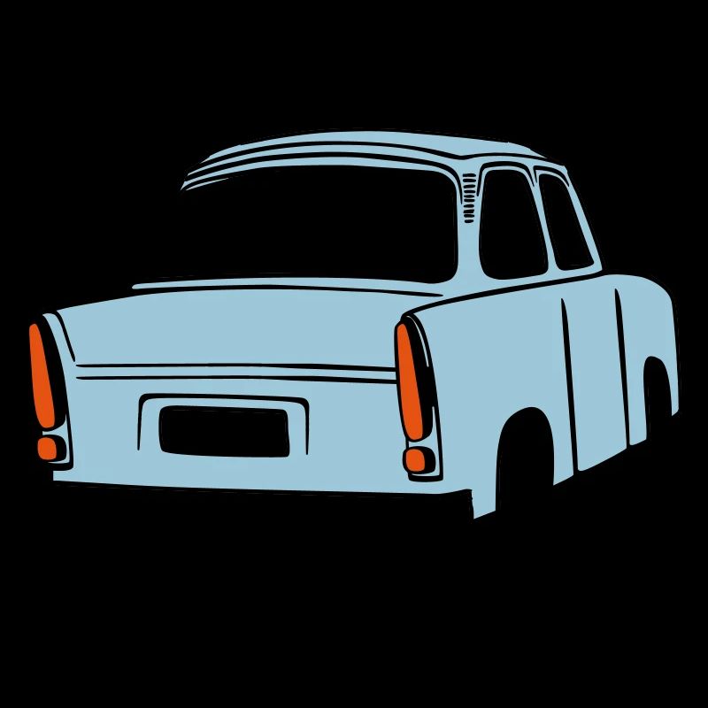 Sky blue Trabi 
