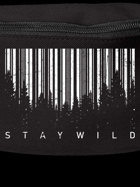 Forest Barcode Silhouette