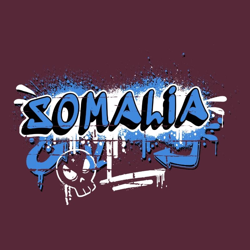 Design de drapeau graffiti de la Somalie