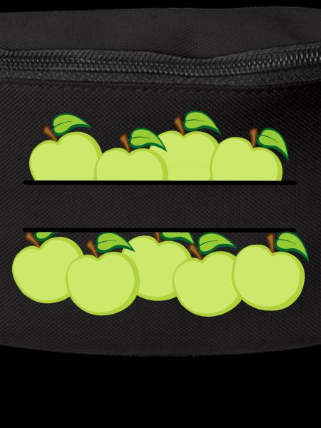 Apples banner with green apple