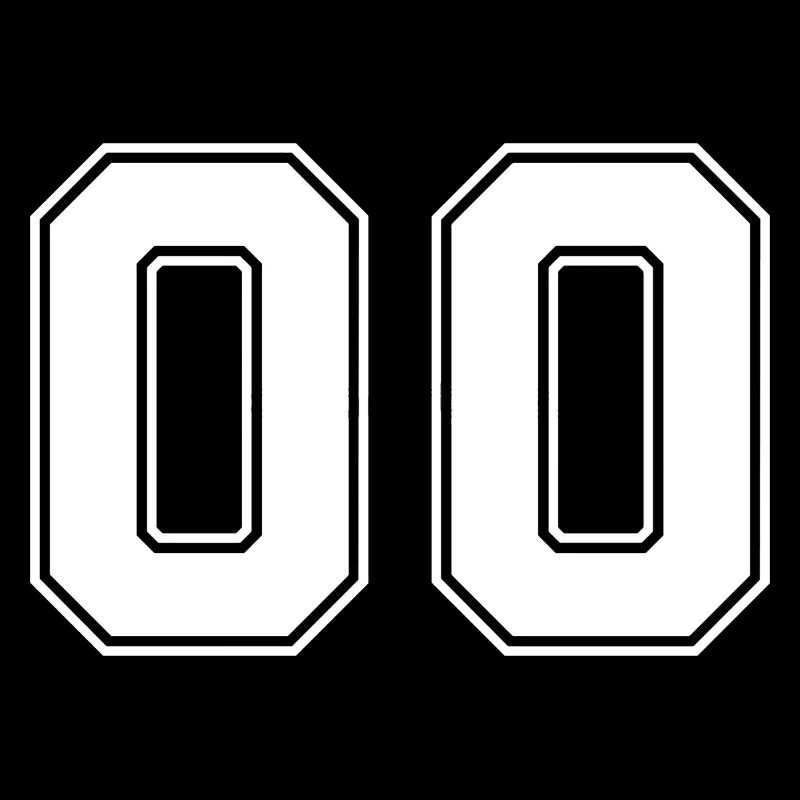 Zahl Null 00