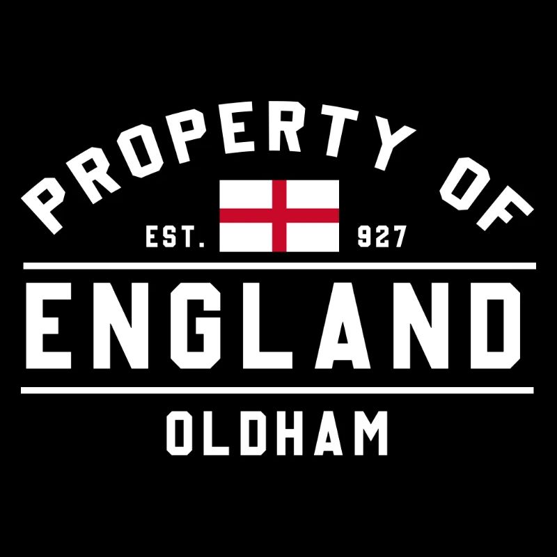 Eigentum von England Oldham Flagge