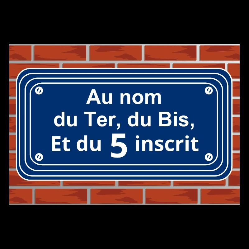 Rue du 5 mit Inschrift