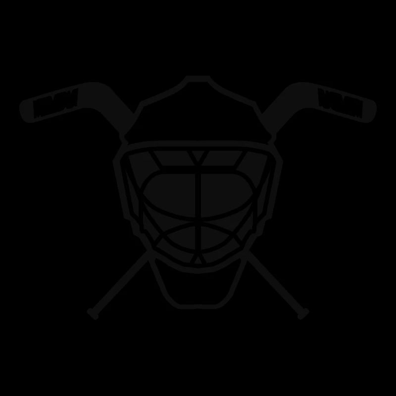 Hockey Maske 3 neutral einfarbig