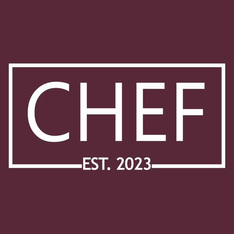 Chef Est. 2023 Absolvent Koch Culinary Art Student