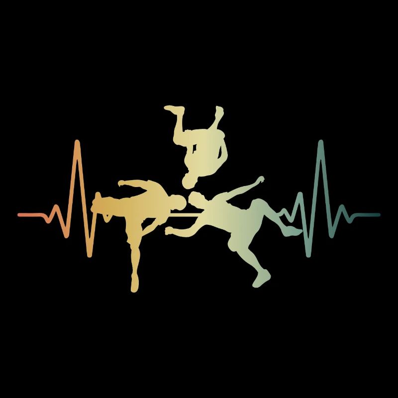 Heartbeat Parkour Sideflip ECG Pulse