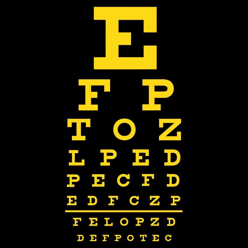 eye chart - Sehtest