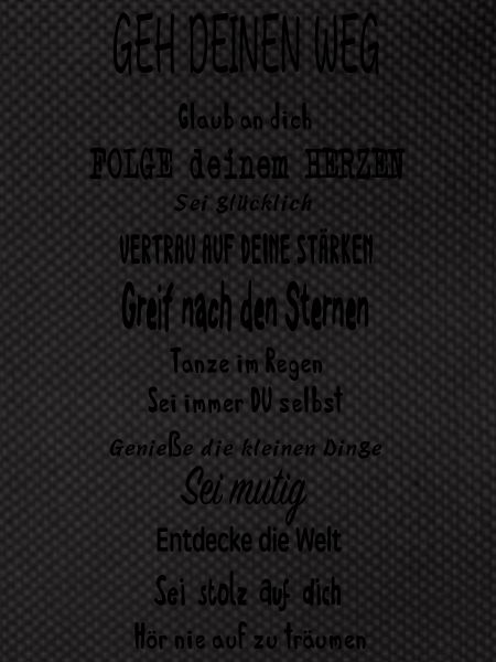gehe deinen weg