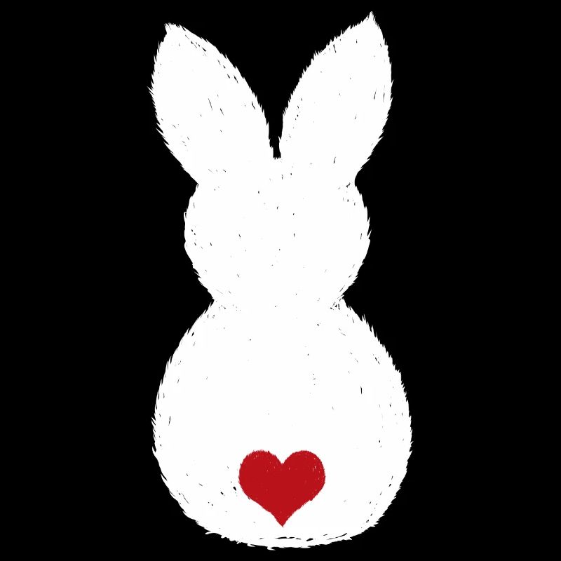Bunny with Puschel heart / Easter bunny Easter bunny