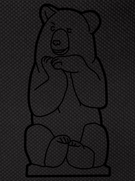Berlin bear, sitting