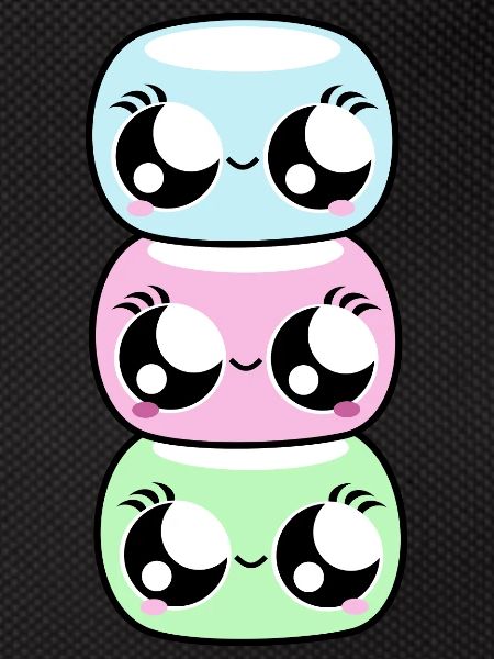 Kawaii marshmallows